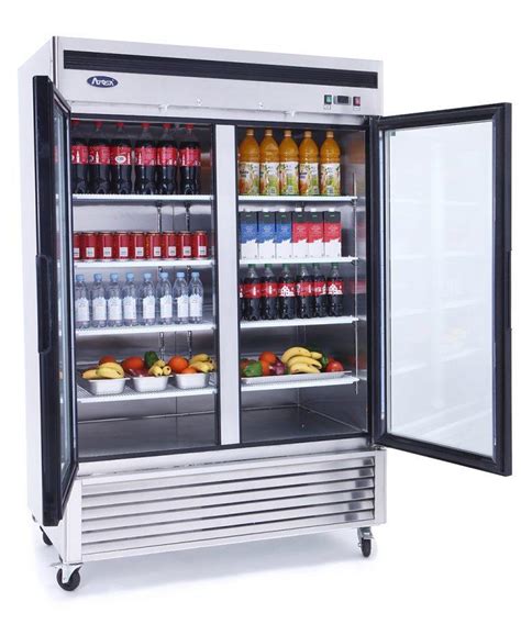 atosa glass door refrigerator
